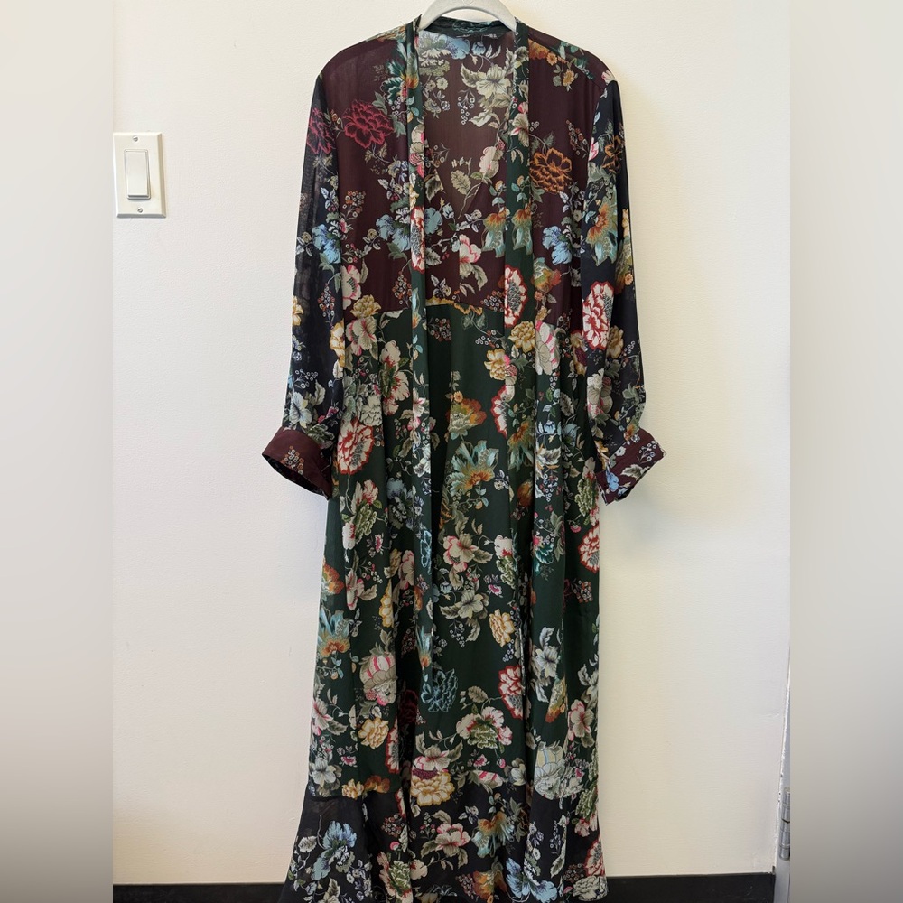 Zara Woman Floral Boho Dress